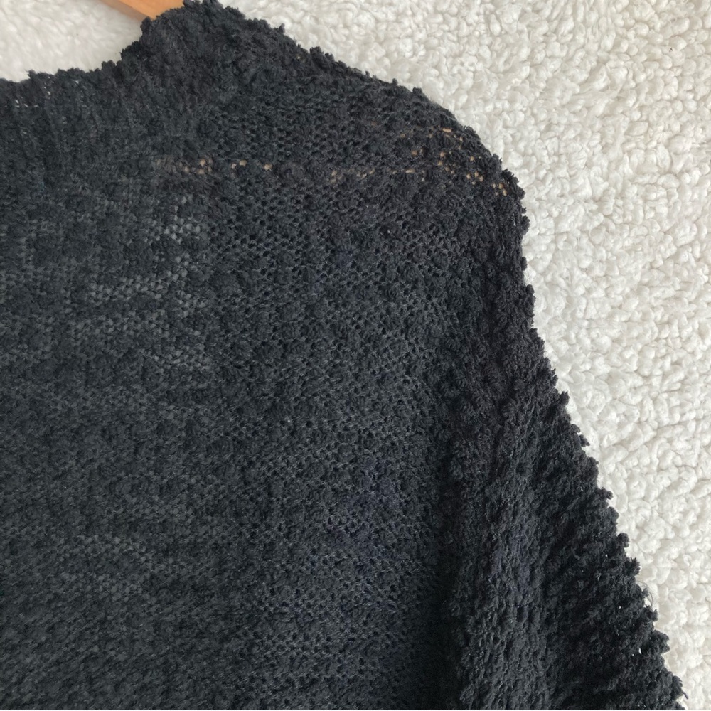 Wild Fable Women's black open front popcorn cardigan sweater, Sz S - Picture 14 of 15